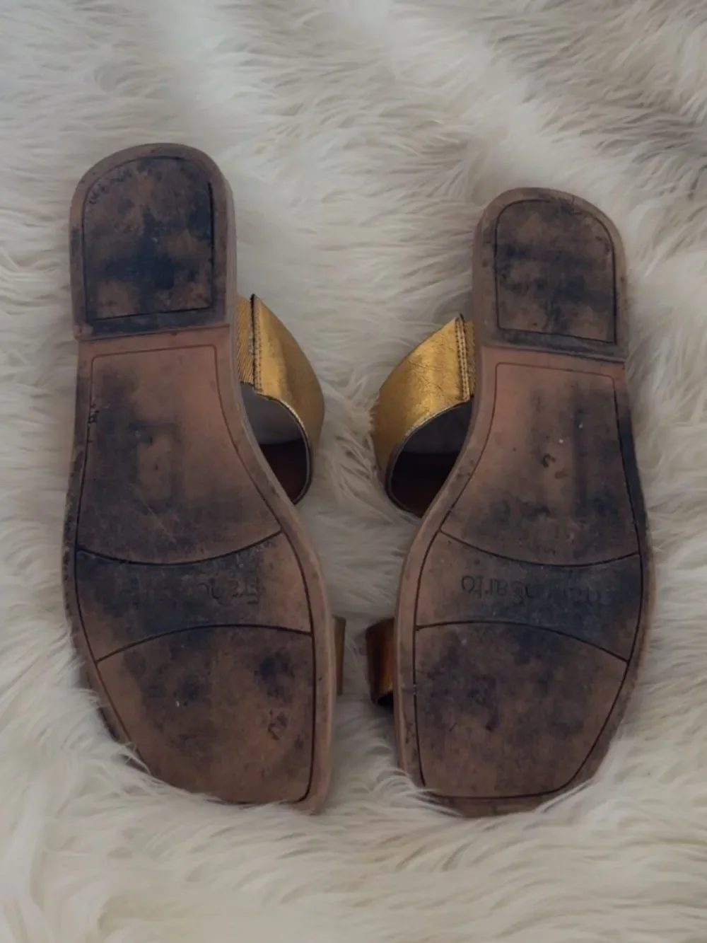Gold Franco Sarto sandals